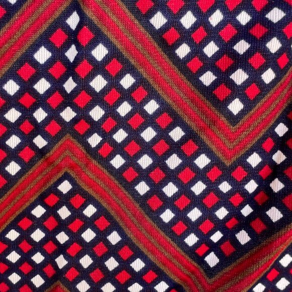 60's The Stroller - Half Zip Up Dress - Abstract Print - Size Large - XLarge - Picture 8 of 9